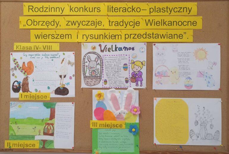 Rodzinny konkursu literacko – plastyczny „Obrzędy, zwyczaje, tradycje wielkanocne wierszem i rysunkiem przedstawiane”